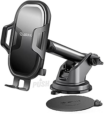 Universal One-Touch Secure Extend Sliding Arm Car Mount Phone Holder Sticky Pad SKU:HLD-EH35BK